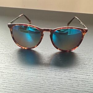 Fuse Tortoise Shell Sunglasses with Blue Lenses